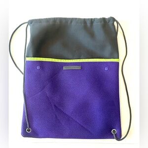 Rodan + Fields Crossbody Purple/Gray/Green Drawstring Cinch Bag